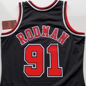 Dennis Rodman Chicago Bulls Hardwood Classics Mitchell & Ness Throwback Jersey